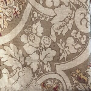 Pottery Barn Duvet + 1  EURO sham  Floral Linen/Cotton KING VG CONDITION